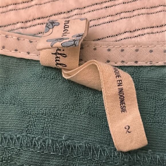 Anthropologie maeve Aqua Carrillo Shift Dress  retro Teal Textured Sleeveless  2 - Picture 3 of 7